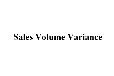 Sales Volume Variance